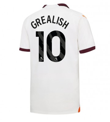 Manchester City Jack Grealish #10 Koszulka Wyjazdowych 2023-24 Krótki Rękaw
